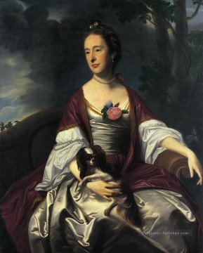 Mme Jerathmael Bowers Nouvelle Angleterre Portraiture John Singleton Copley Peinture à l'huile